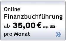 Online Finanzbuchführung ab 35,00 € pro  Monat